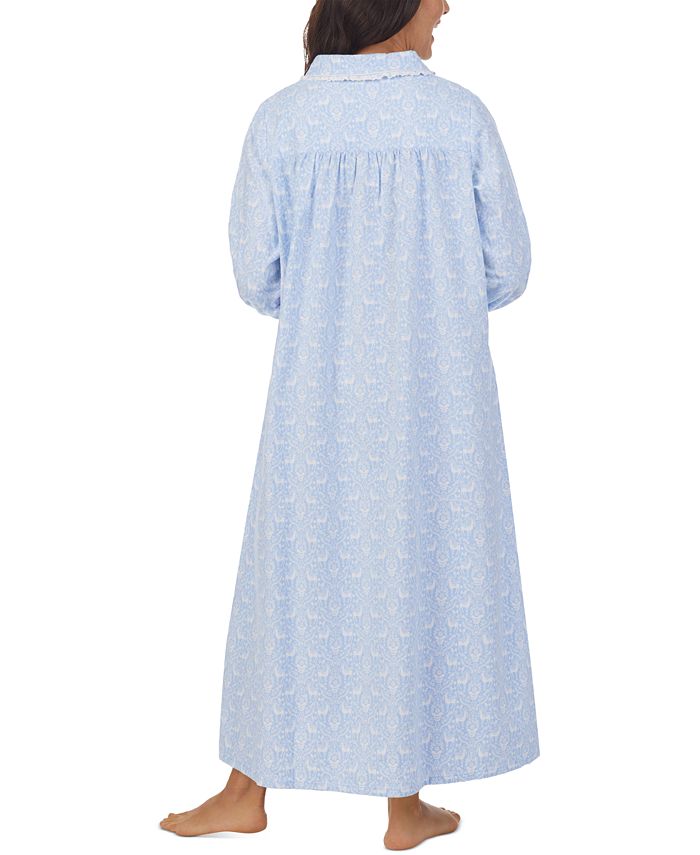 Lanz of Salzburg Cotton LaceTrim Flannel Nightgown Macy's
