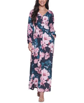 kensie - Floral-Print Maxi Dress