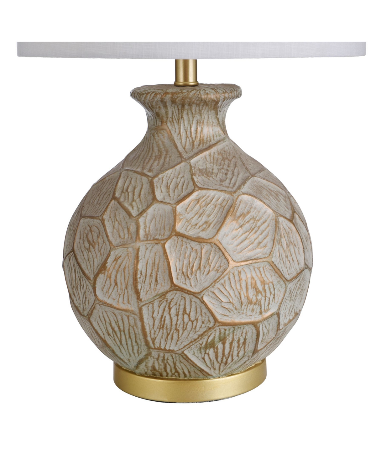 Round Transitional Molded Table Lamp