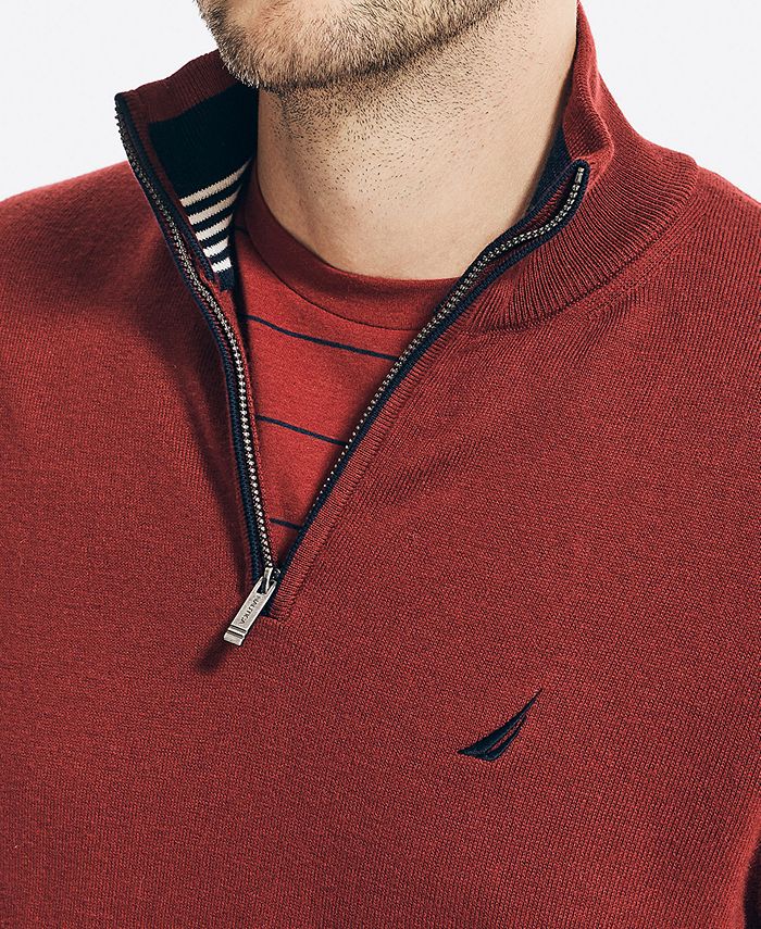 Nautica Men's Navtech ClassicFit Jersey Knit Quarter Zip & Reviews