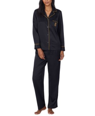 lauren ralph lauren women's satin pajama set