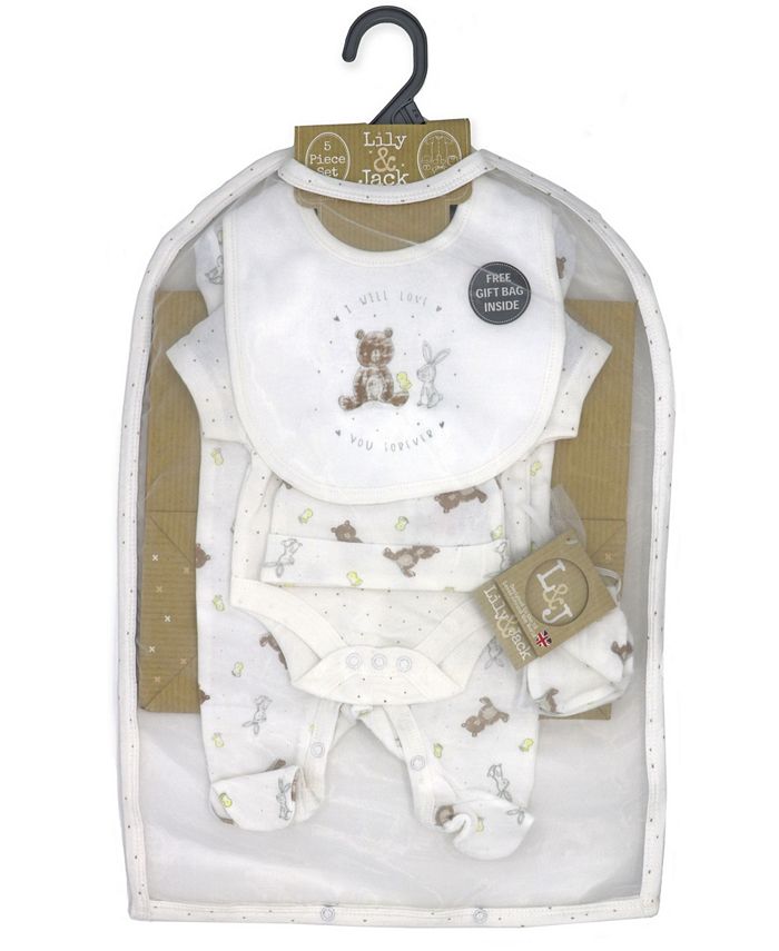 Lily & Jack Baby Boys and Girls 5 Piece I Will Love You Forever Layette