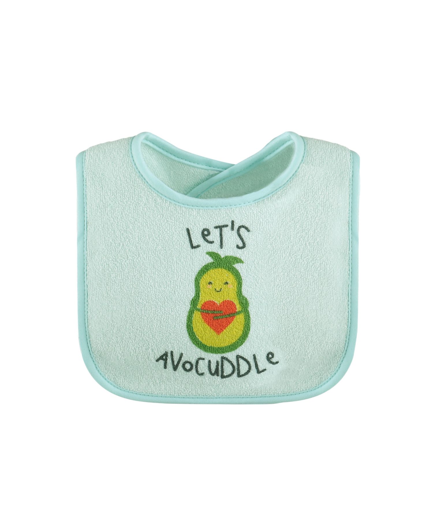 Cotton Baby Bibs for Girls or Boys, 8 Pack, Green, Blue, Yellow