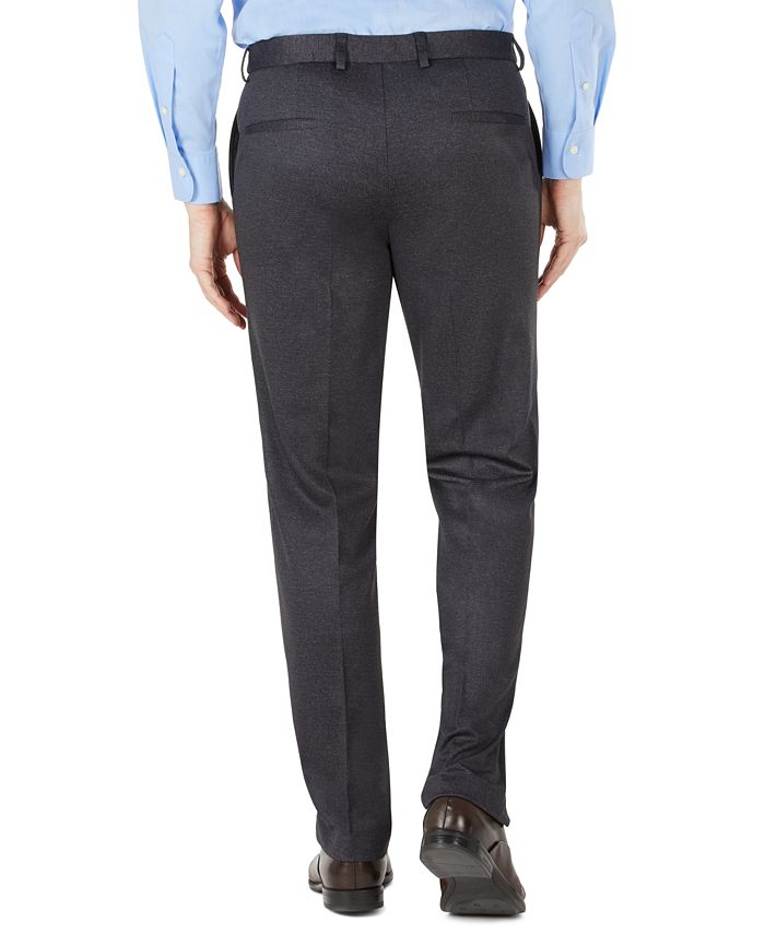 Calvin Klein Men's Knit Slim-Fit Suit Separate Pants & Reviews - Pants ...