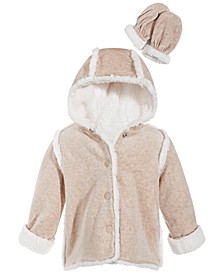 Baby Boys or Girls Velour Jacket & Mittens, Created for Macy's 