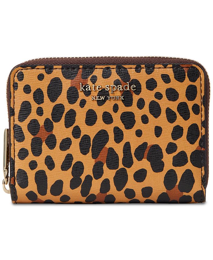 kate spade new york Spencer Leopard Zip Card Case & Reviews - Handbags &  Accessories - Macy's