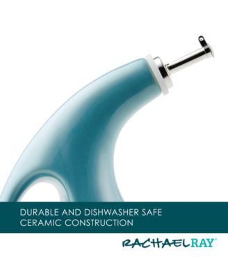 Ceramic EVOO Oil and Vinegar Dispensing Bottle, 24-Ounce