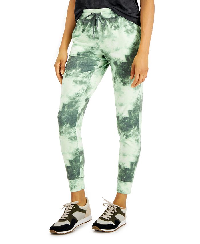 Id Ideology Womens Printed Jogger Pants Black Size 3x main image 1