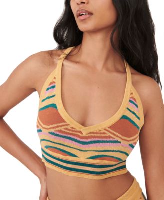 Free People - Zeta Sweater Cropped Camisole Top