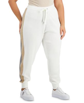 plus size off white pants