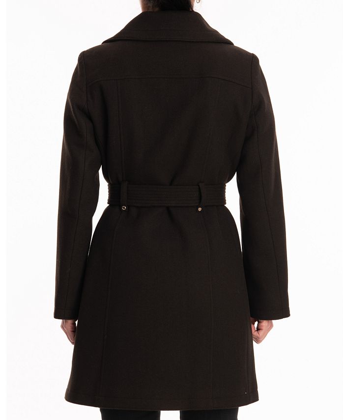 Michael Kors Women's Belted Walker Coat, Created for Macy's & Reviews ...