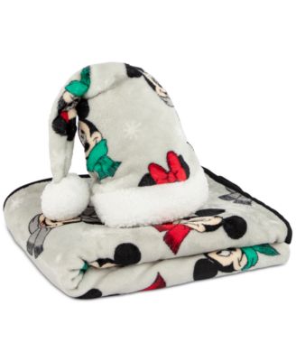 Mickey Mouse - Travel Blanket and Santa Hat
