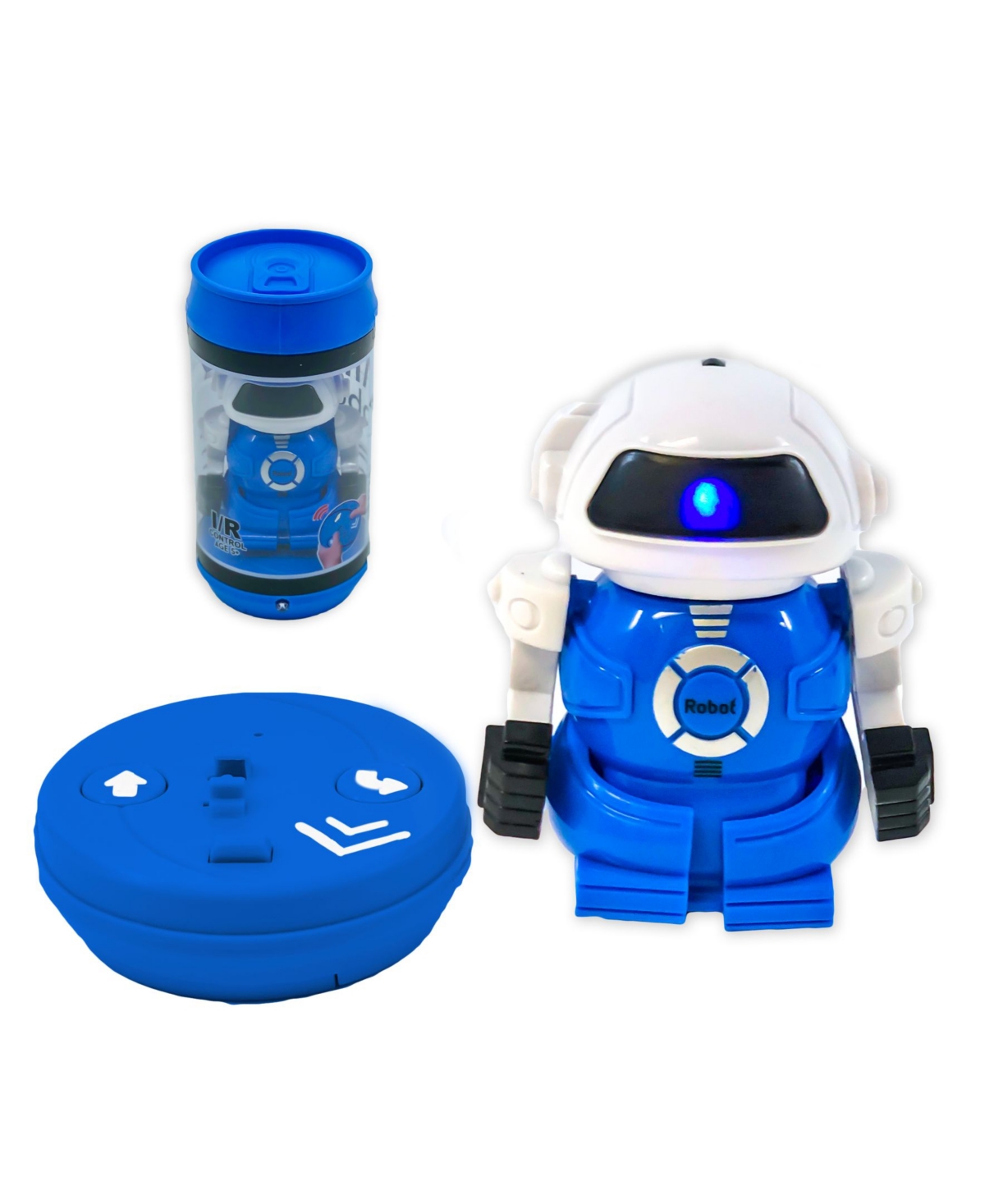 Flipo Kids' Mini Remote Control Robot In A Can In Blue