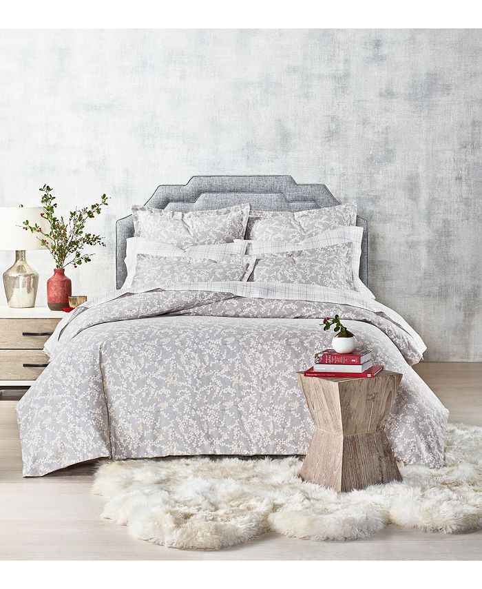Martha Stewart Collection Holiday Flannel Winterberry Comforter, King