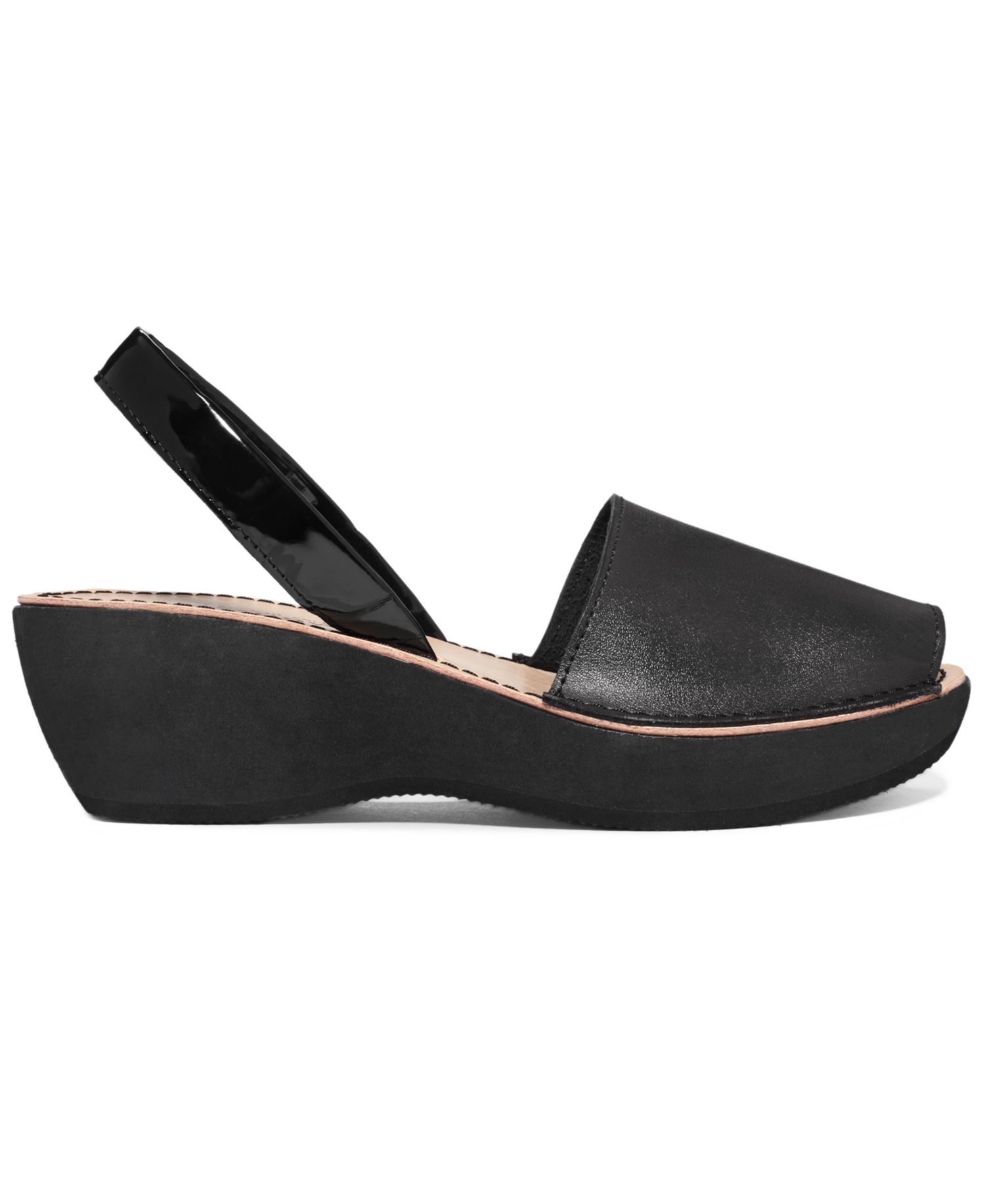 Women's Fine Glass Platform Wedge Sandals