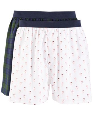 Club Room - Men's 2-Pk. Holiday Printed Cotton Boxers
