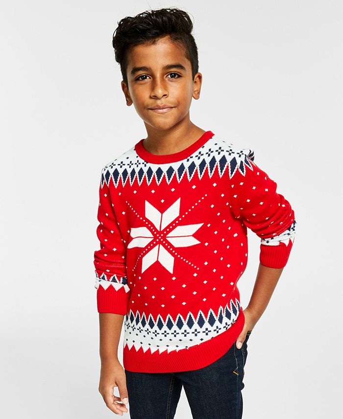 Boys snowflake sweater 2025