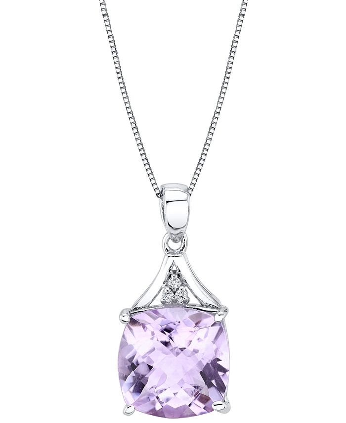 Macy s Pink Amethyst 6 1 10 ct. t.w. Diamond Accent 18