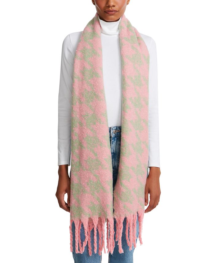Steve Madden Jacquard Houndstooth Scarf Macy's