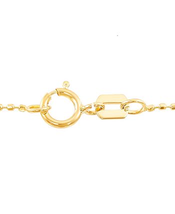 Italian Gold - Tri-Gold Lariat Necklace in 14k Gold, White Gold and Rose Gold