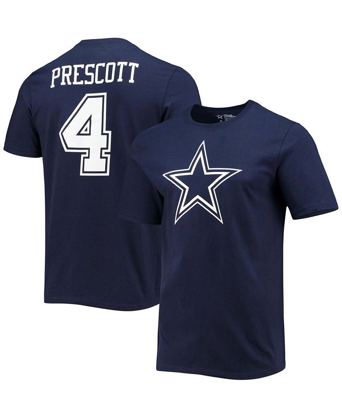 Fanatics Men's Dak Prescott Navy Dallas Cowboys Player Icon Name and ...