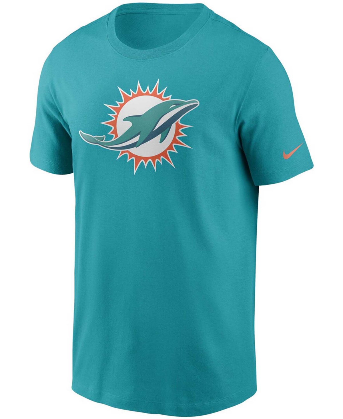 Men'sMiami Dolphins Primary Logo T-shirt - Aqua