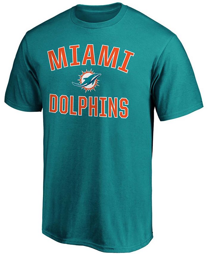 Fanatics Men's Branded Aqua Miami Dolphins Victory Arch Tshirt Macy's
