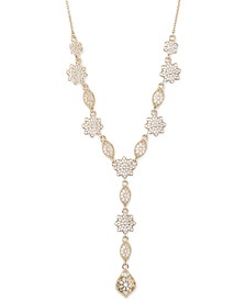 Gold-Tone Filigree Lariat Necklace, 16" + 3" extender