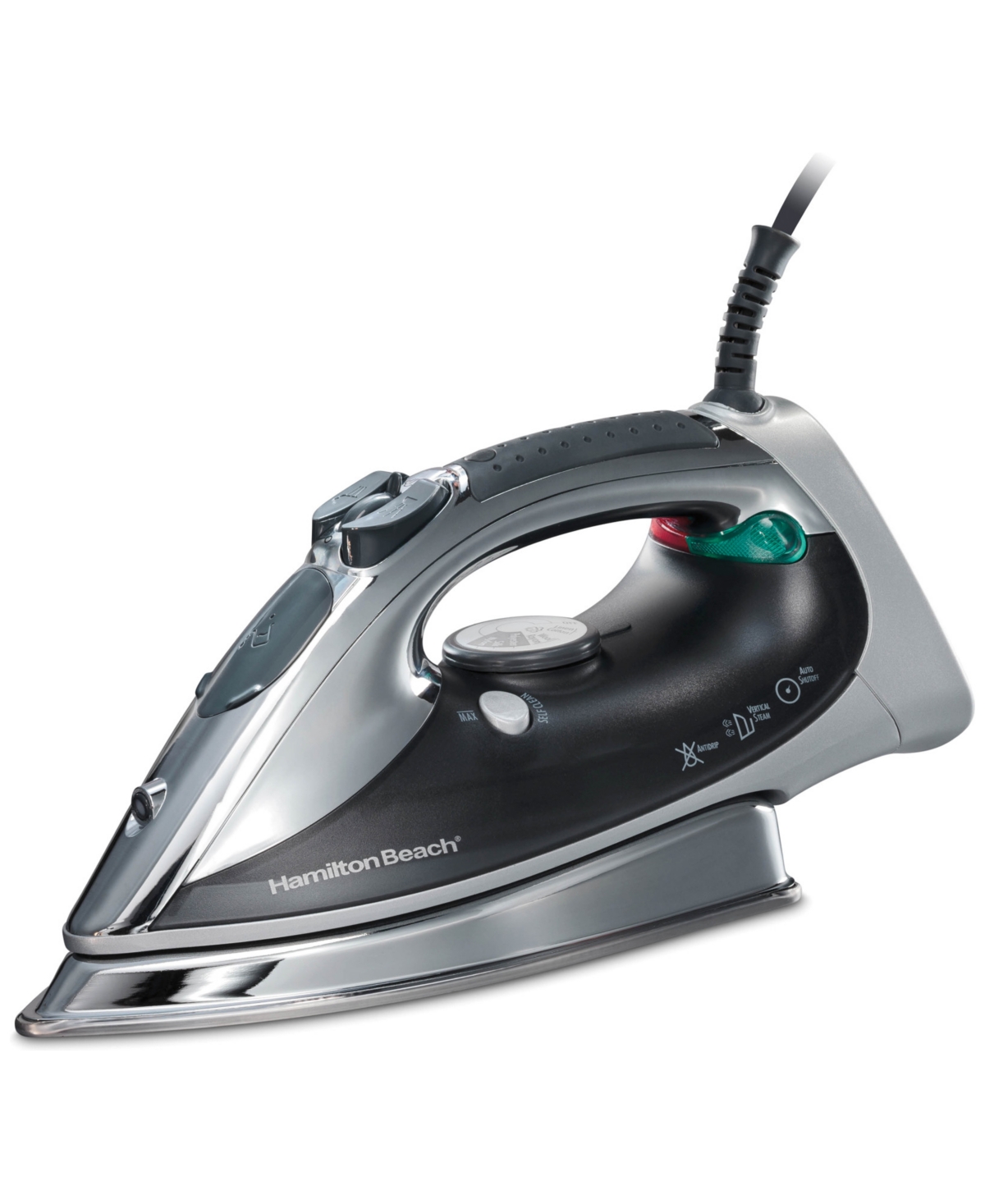 Professional Stainless Steel Soleplate Steam Iron - Silver