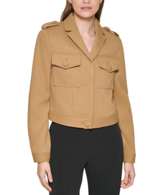 macy's calvin klein camel coat