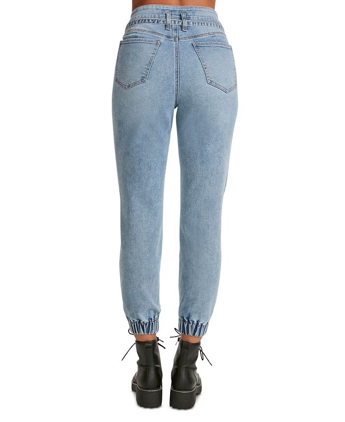 Madden Girl Juniors' Ripped Belted Jogger Jeans Macy's