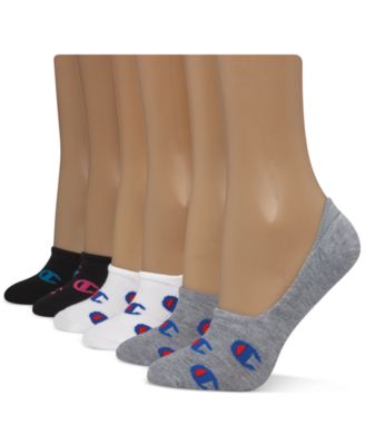 Champion - 6-Pk. Super No-Show Multi-Logo	Socks