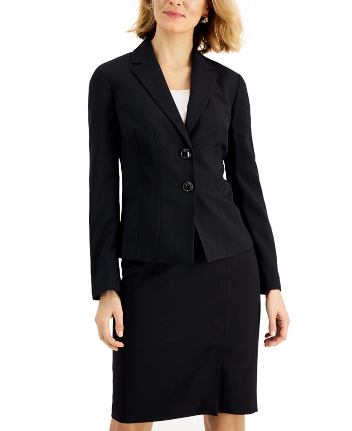Le Suit Blazer & Skirt Suit - Macy's