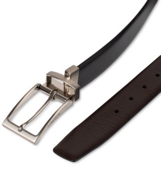 Men’s Two-In-One Feather Edge Reversible Dress Belt