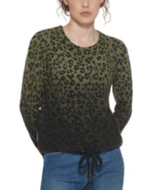 Leopard-Print Ombré Sweater