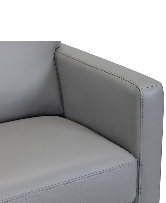 Furniture Tonie 58" Leather Loveseat, Created for Macy's & Reviews