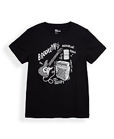 Big Boys Short Sleeve Graphic with Text T-shirt