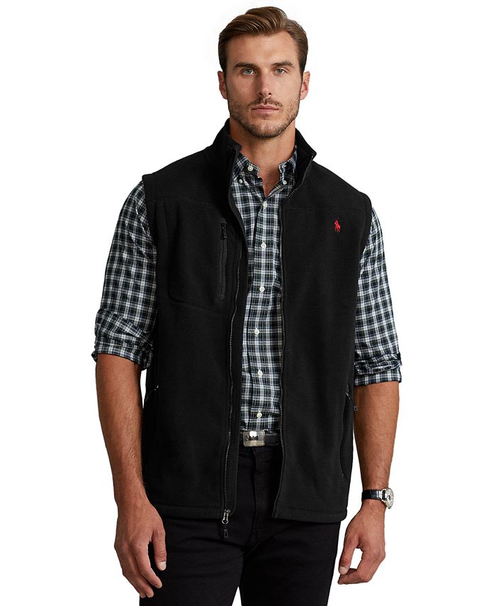 Polo Ralph Lauren Men's Big & Tall Fleece Mockneck Vest & Reviews - Coats &  Jackets - Men - Macy's