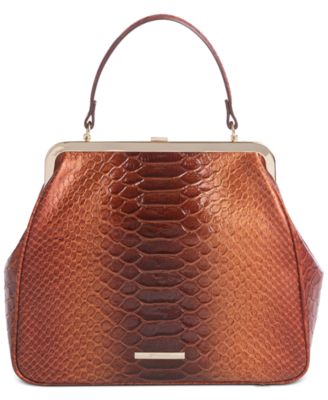 brahmin snakeskin purse