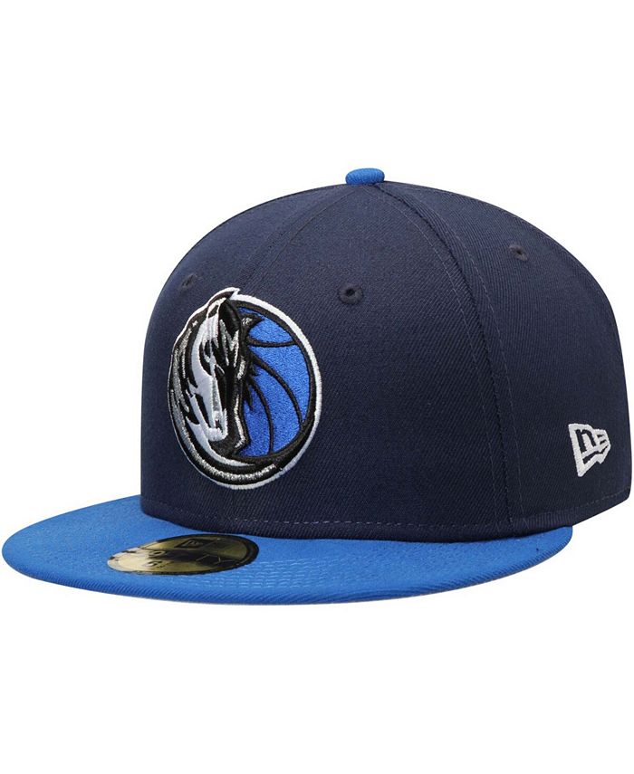 New Era - Men's Navy/Blue Dallas Mavericks Official Team Color 2Tone 59FIFTY Fitted Hat