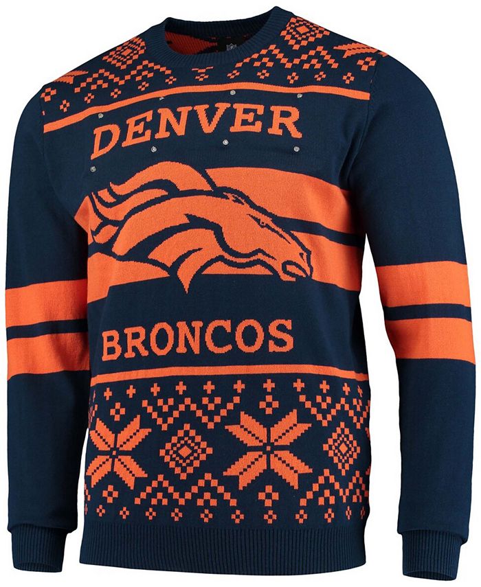 Fanatics FOCO Men's Denver Broncos LightUp Ugly Sweater Macy's