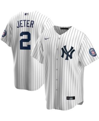 Nike Men's New York Yankees Coop Derek Jeter Player Replica Jersey - Macy's