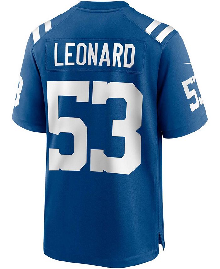 Nike Men's Darius Leonard Indianapolis Colts Game Player Jersey - Macy's