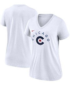 Women's Chicago Cubs 2021 City Connect Tri-Blend V-Neck T-Shirt