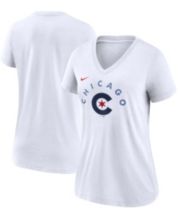 Nike Women's Silver and Royal Chicago Cubs Slub Performance V-Neck Boxy T- shirt - Macy's