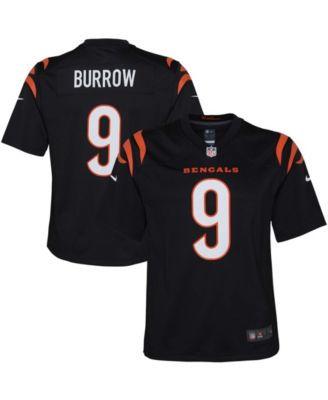 Big Boys and Girls Joe Burrow Cincinnati Bengals Game Jersey