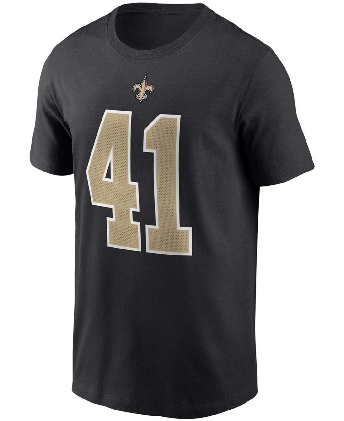 Мужская футболка Nike Alvin Kamara Black New Orleans Saints Name and Number — фото 2