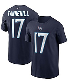 Men's Ryan Tannehill Navy Tennessee Titans Name and Number T-shirt