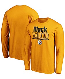 Men's Gold Pittsburgh Steelers Hometown Long Sleeve T-shirt