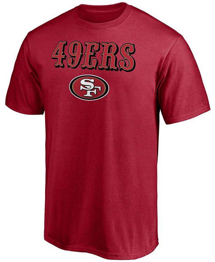 Fanatics Men's Scarlet San Francisco 49ers Team Lockup T-shirt - Macy's